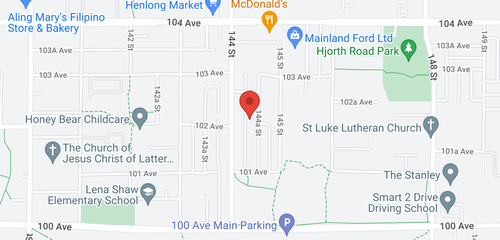 map of 10185-10187 144A STREET